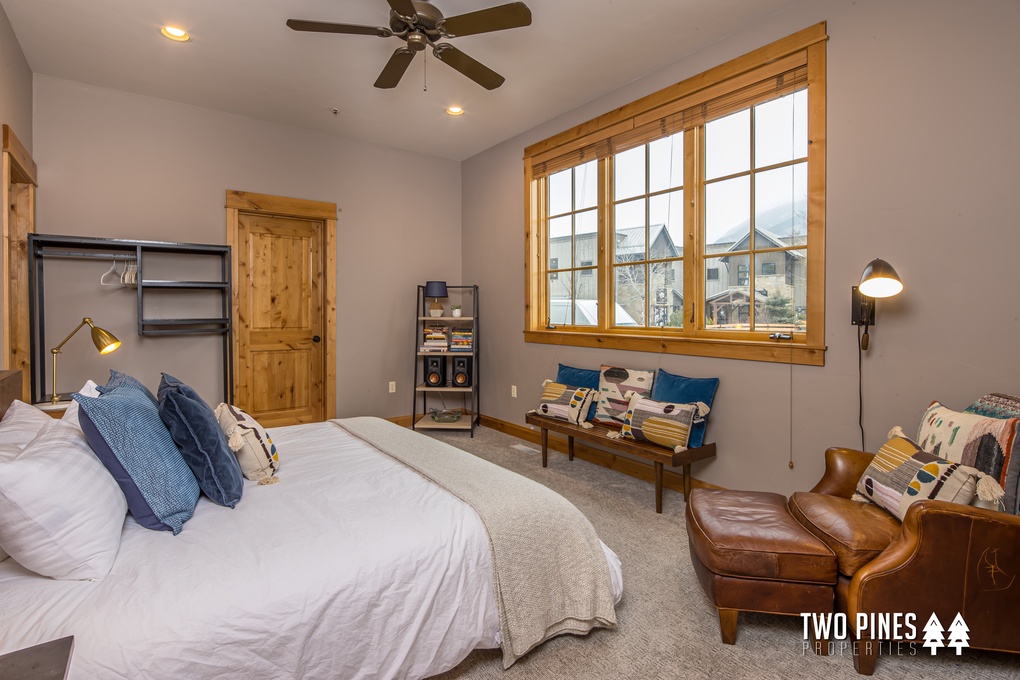 Main Floor Primary Bedroom with King Bed