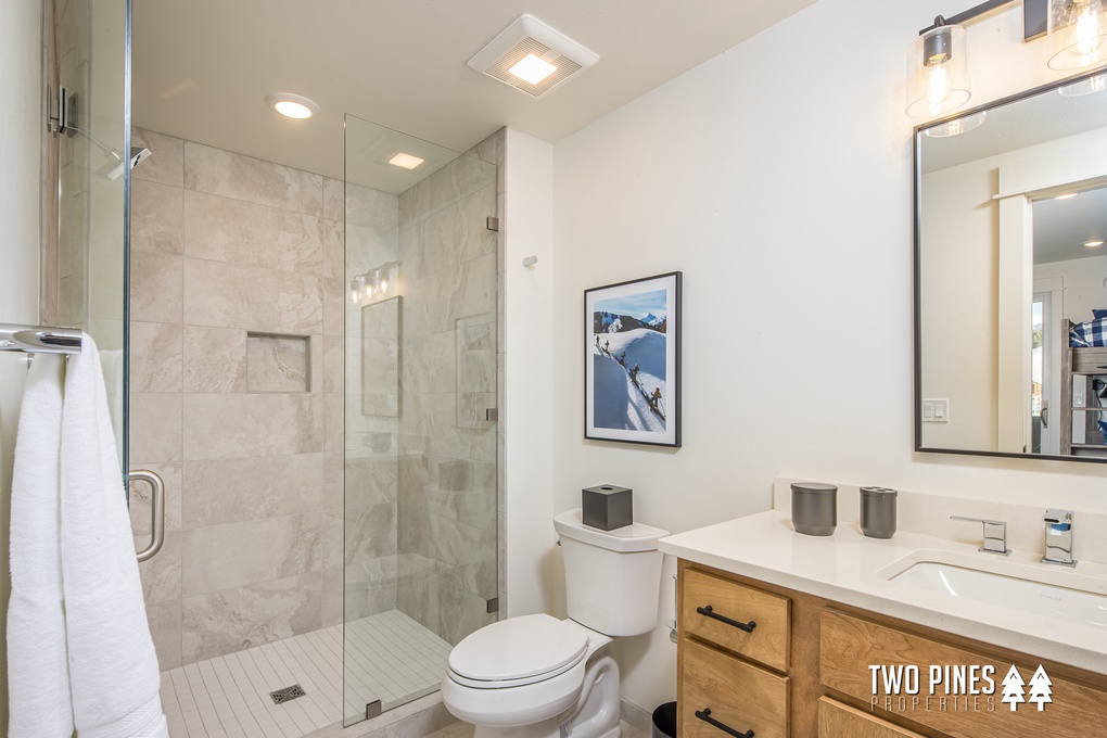 Shared Guest Bath with Walk In Shower