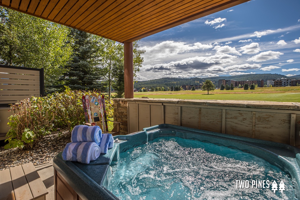 Private Hot Tub with Mountain Views