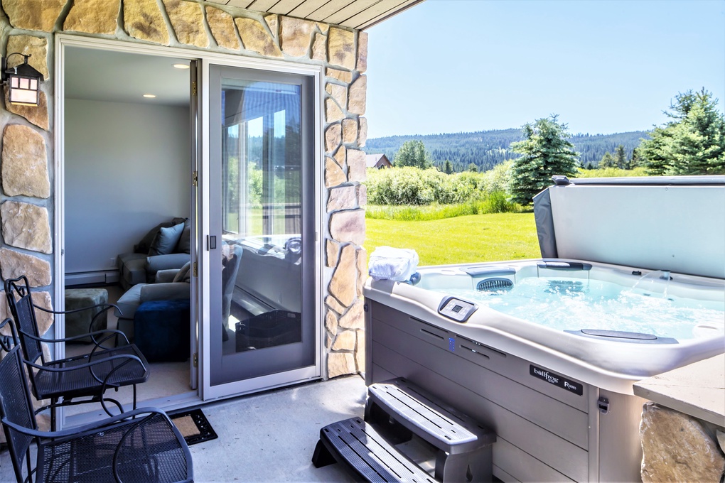 Private Hot Tub Access from Family Room