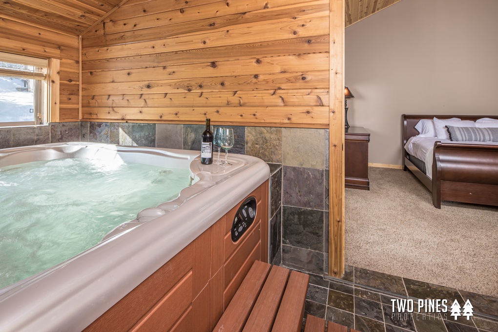 Hot Tub Room Attached to the King Bedrooms