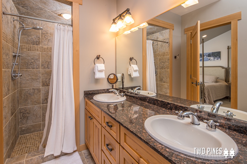 Shared Hall Full Bathroom w Walk-In Shower