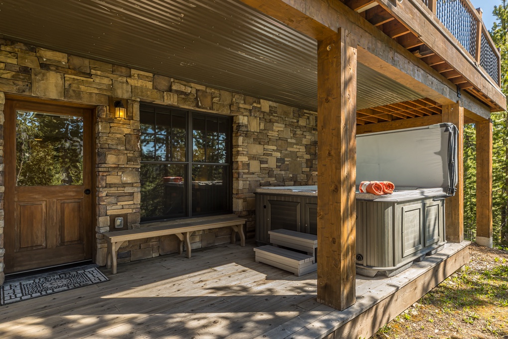 Private Hot Tub on Lower Patio