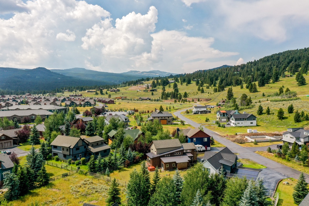 Aerial view of home