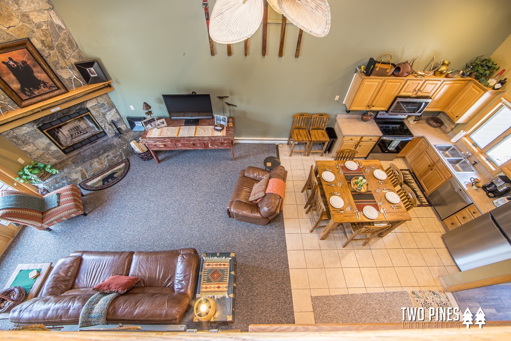 A Bird`s Eye View of the Living Room