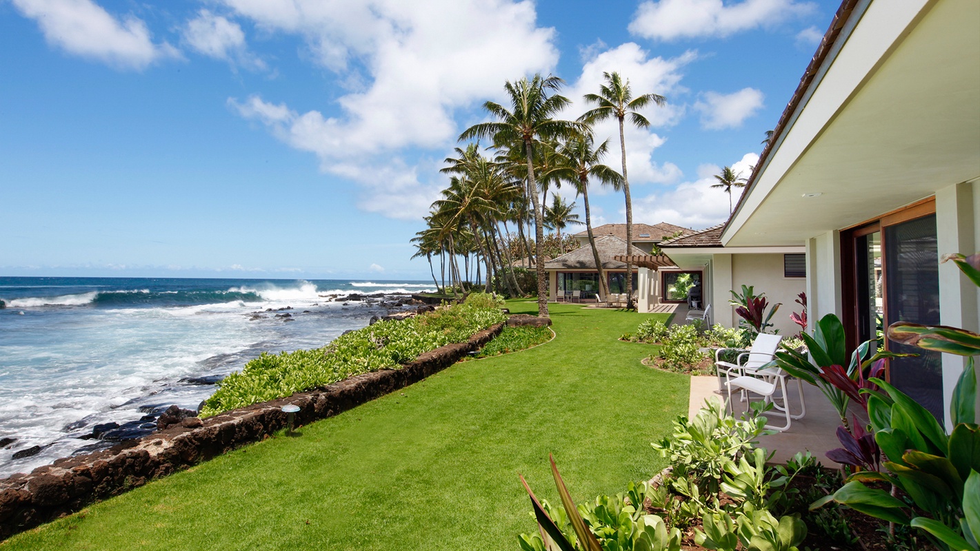Nanea — Ralph Anderson-Designed Oceanfront Estate, 300 ft Frontage, Poipu