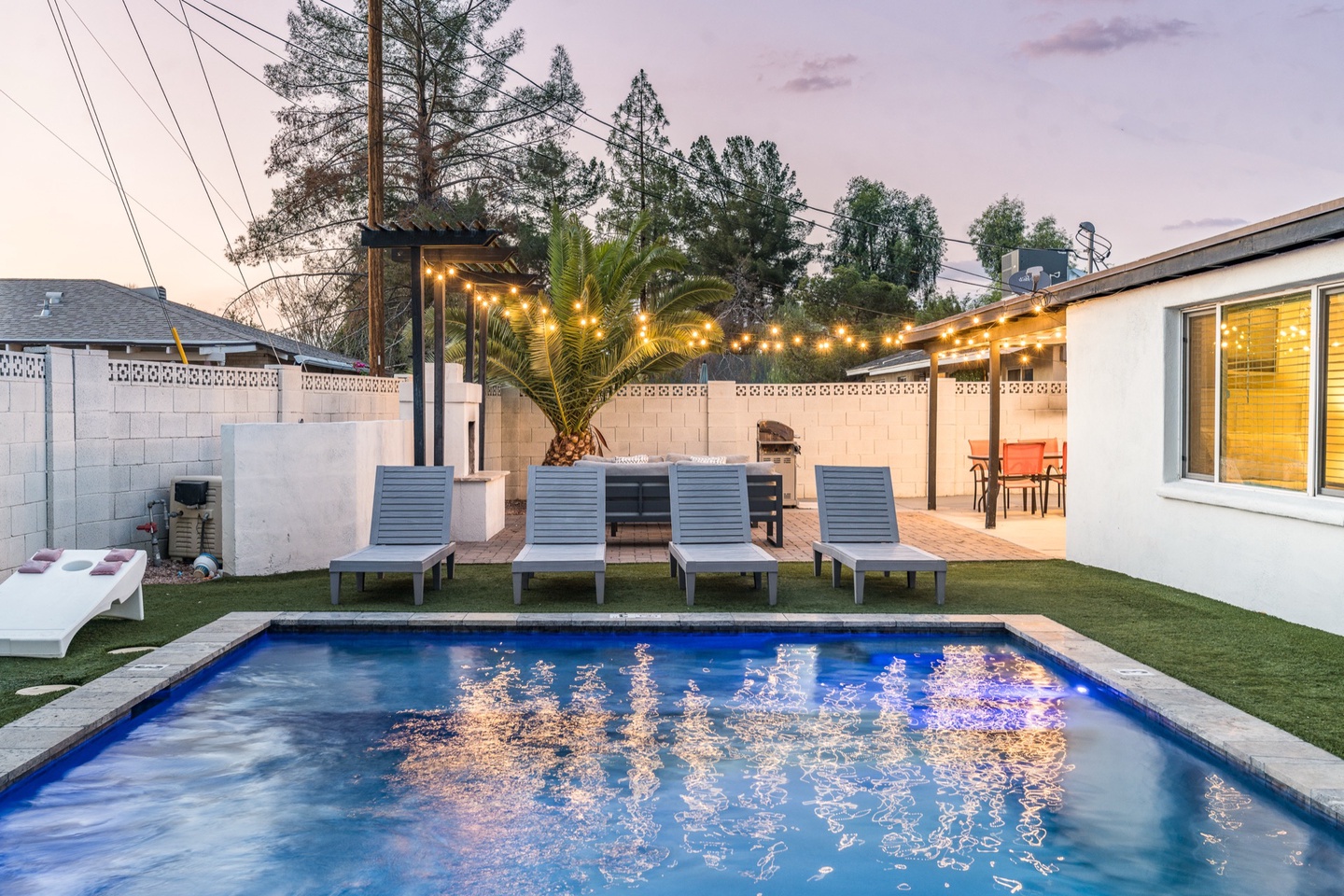 Private yard for relaxation