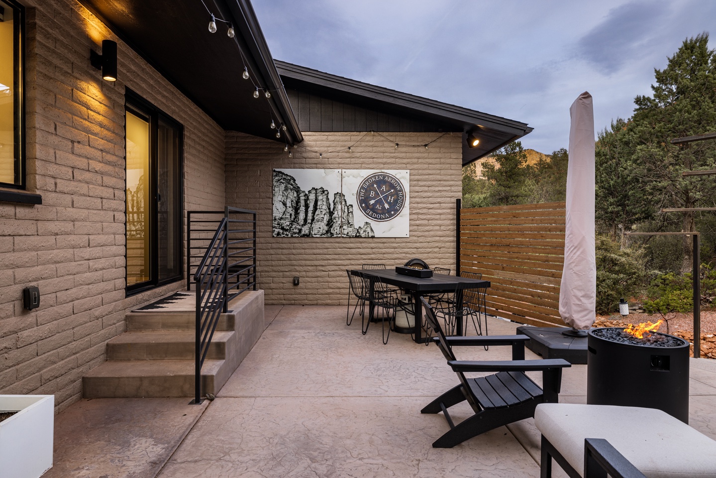Great area for outside meals