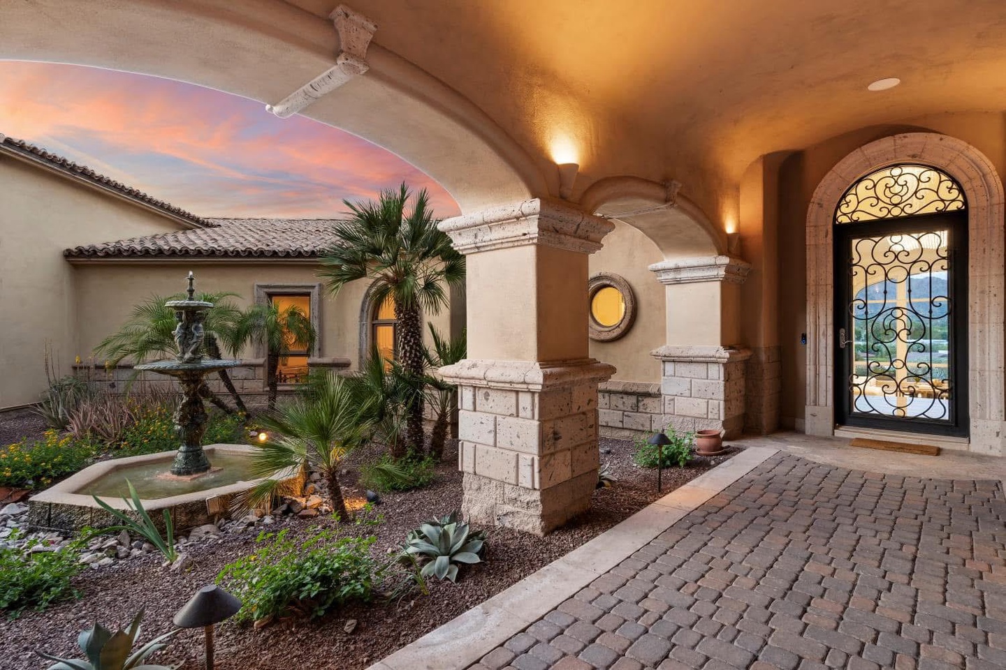 Carefully curated front entry way