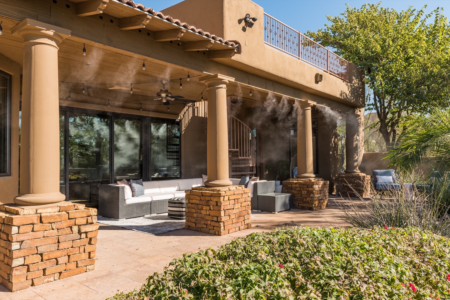 Large covered patio