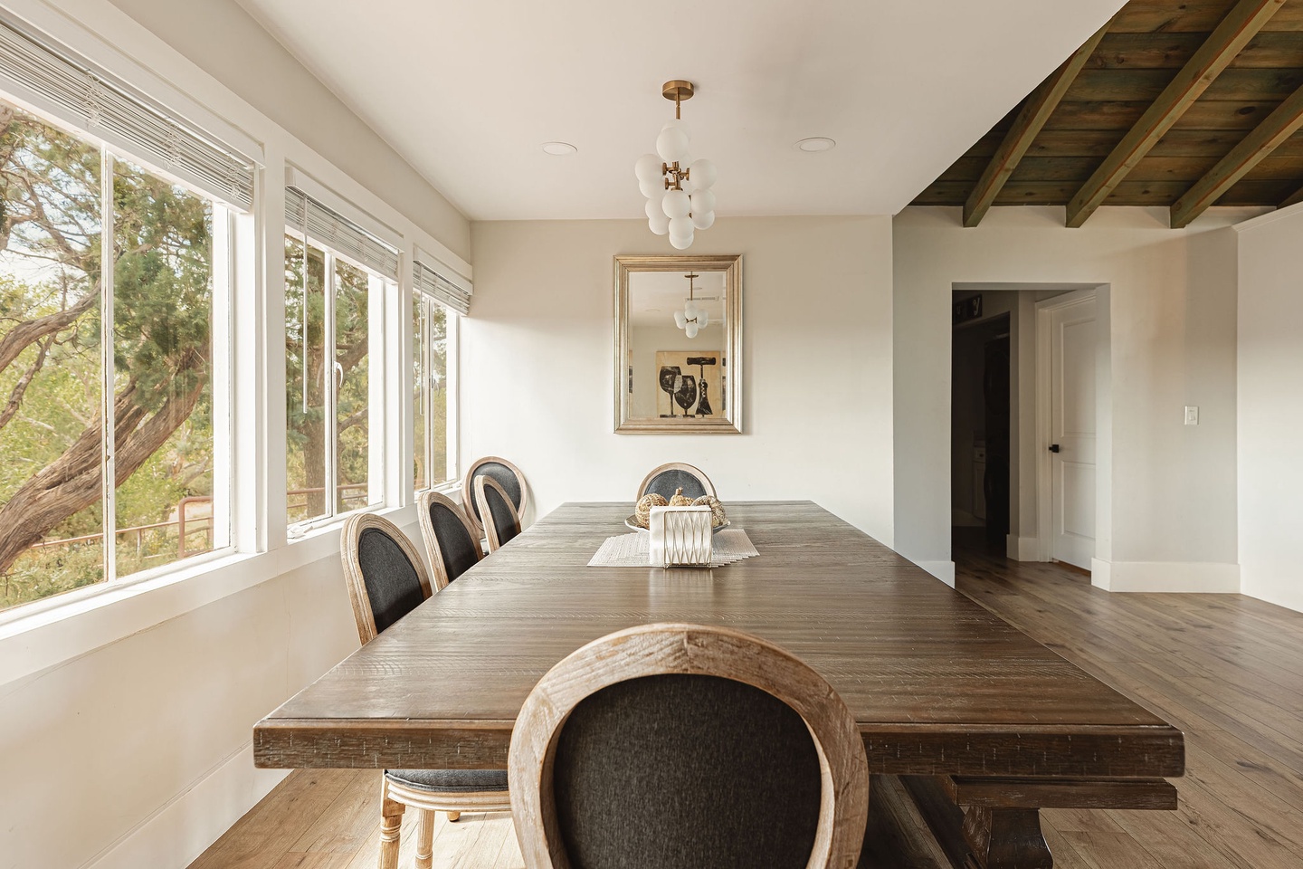 Spacious to gather for a meal