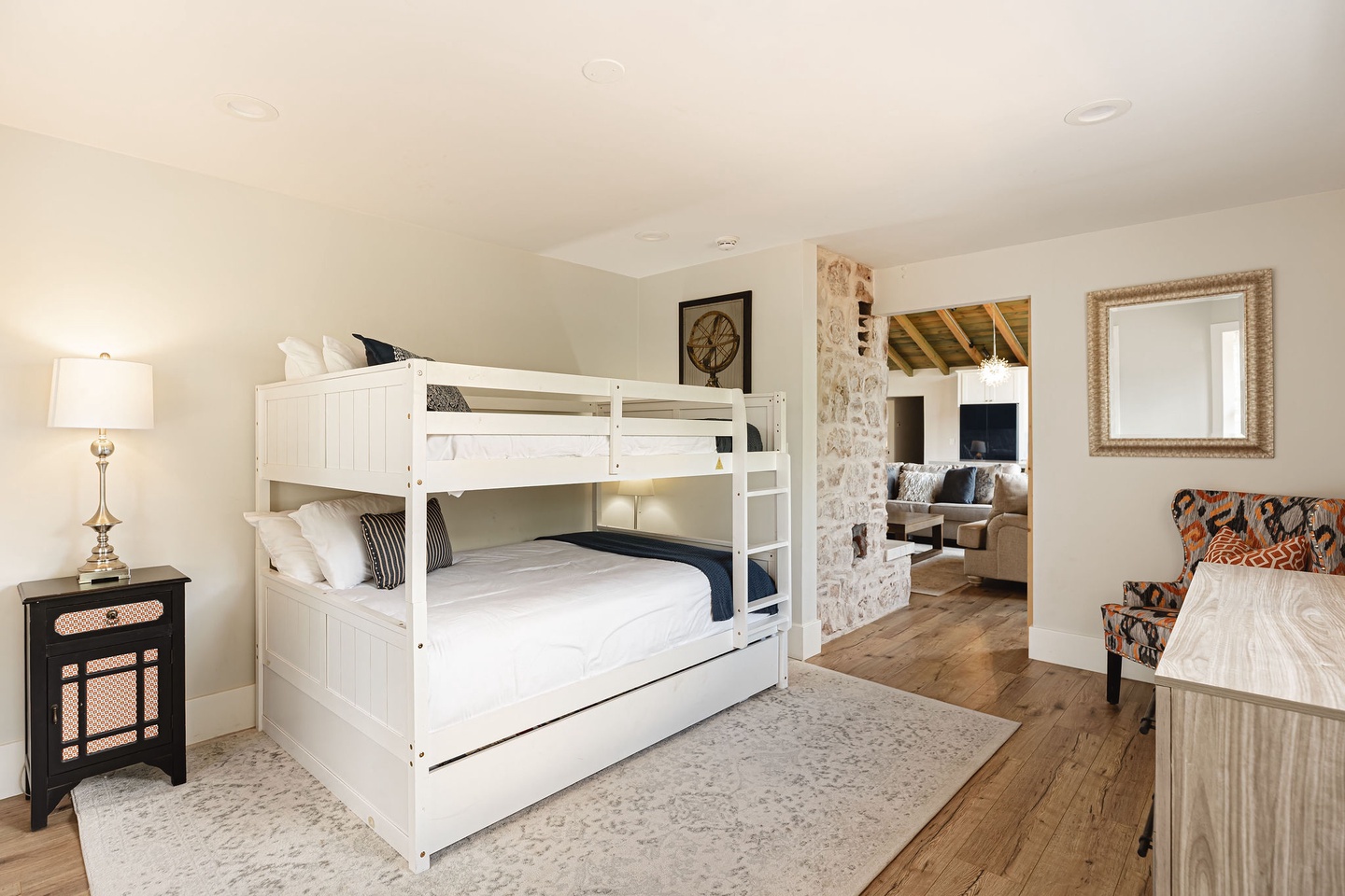 Bedroom #4 - Bunk beds with trundle bed below