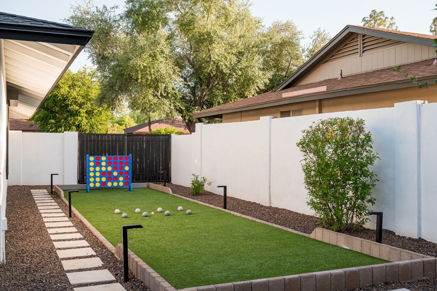 Challenge your friends to a Bocce match