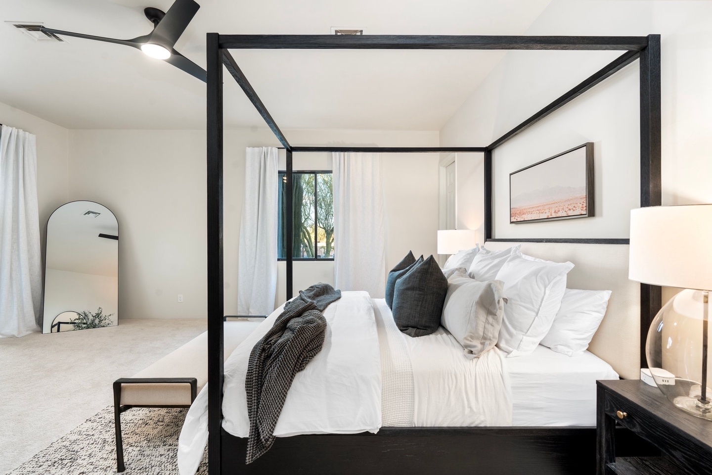 King sized bed