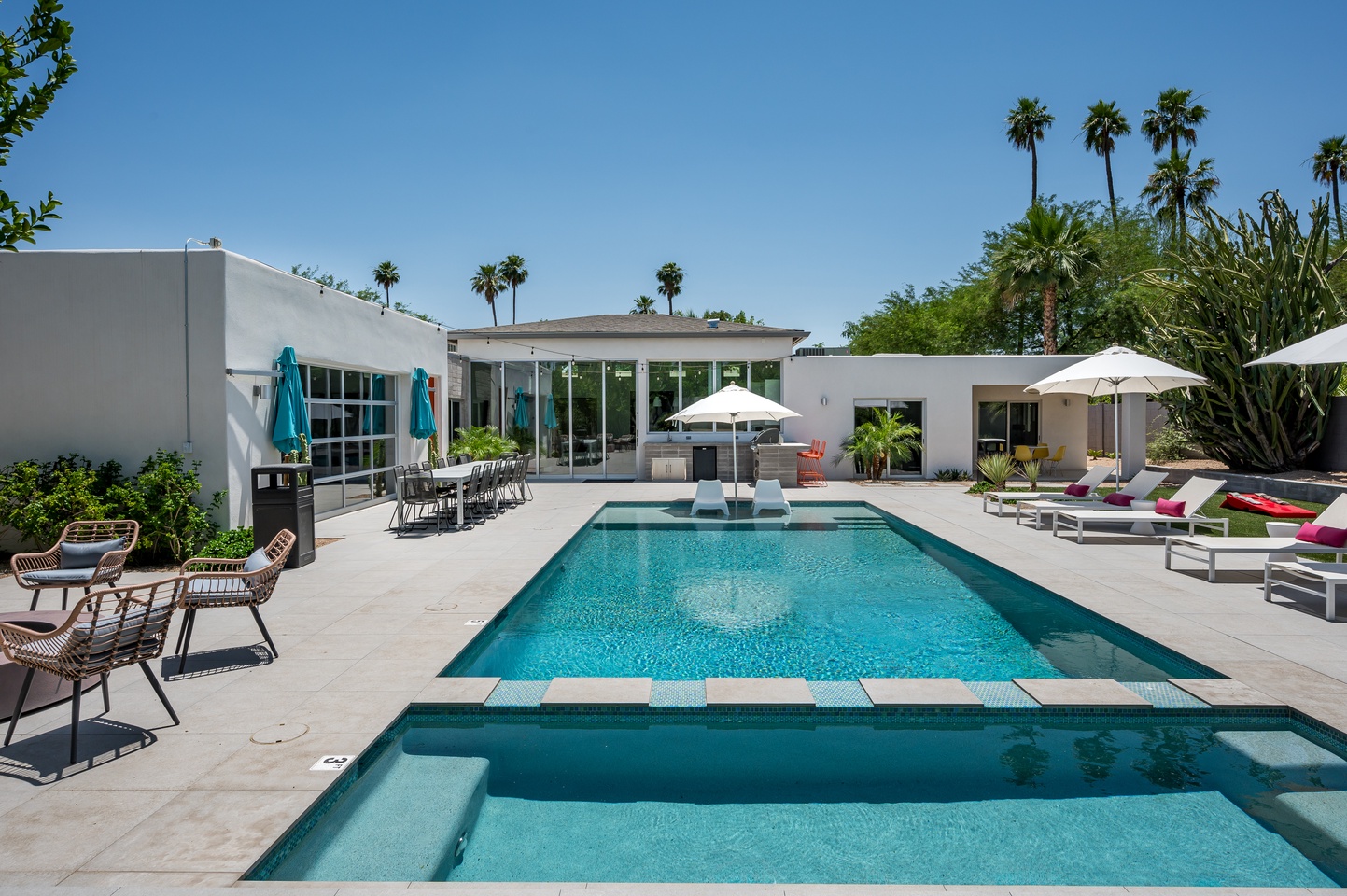 Enjoy the pool on a beautiful sunny day