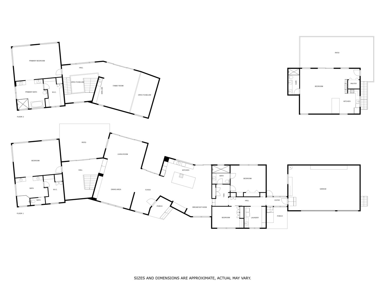 Pinnacle Vista Floor Plan (Main & Guest House)