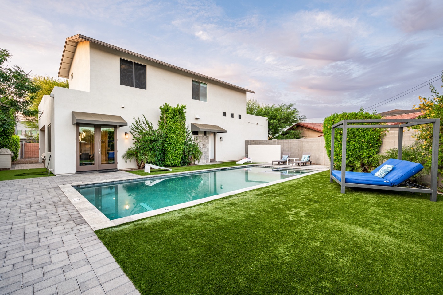 Spacious Grass Turf Area