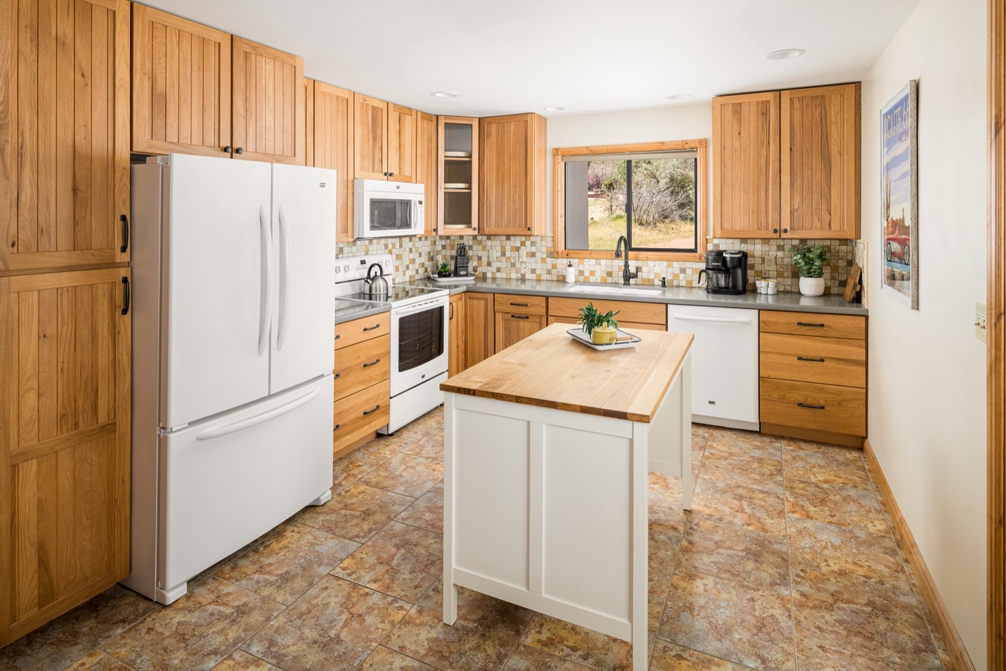 Fully stocked kitchen