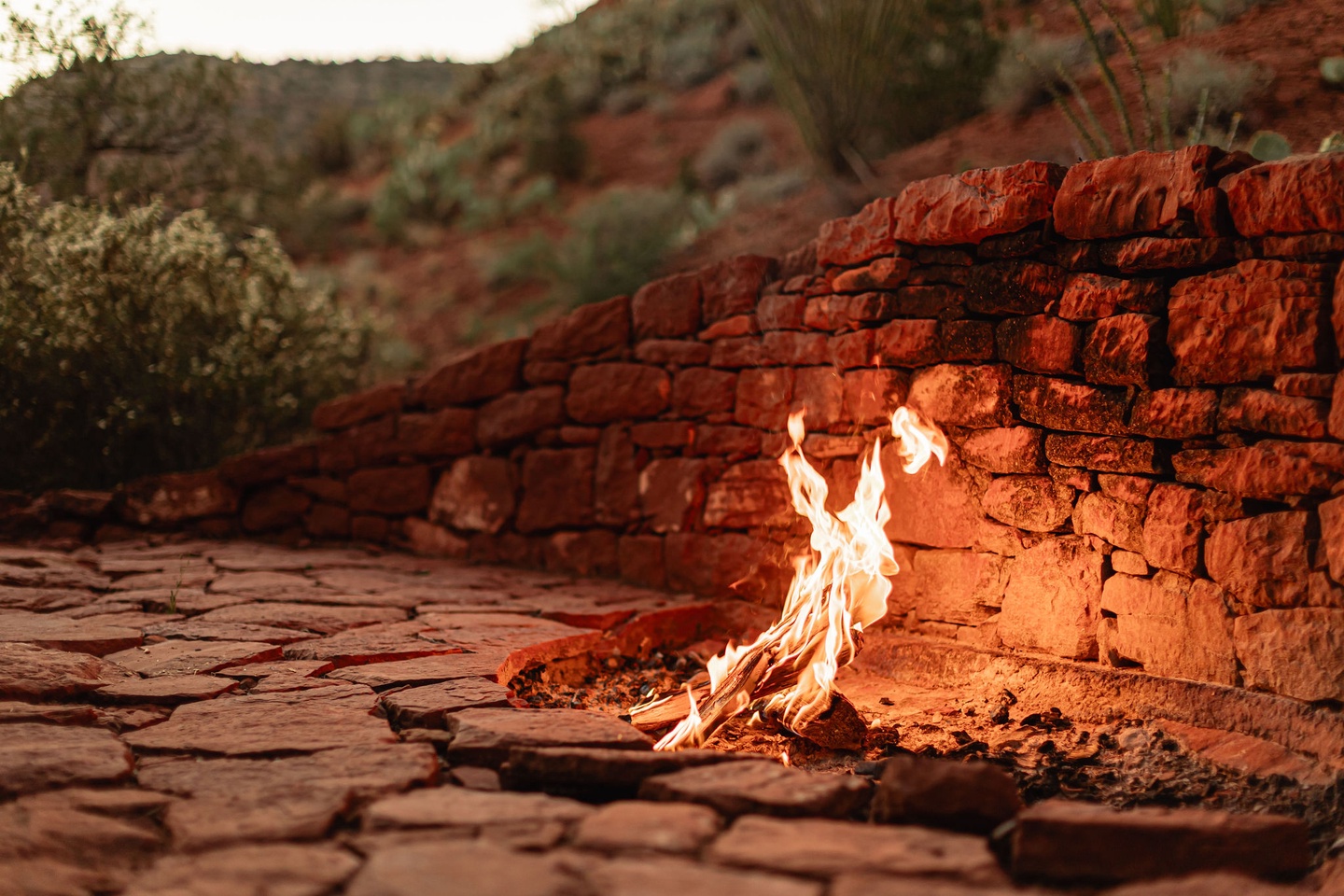 Gather 'round the fire pit for the late night conversation and stargazing