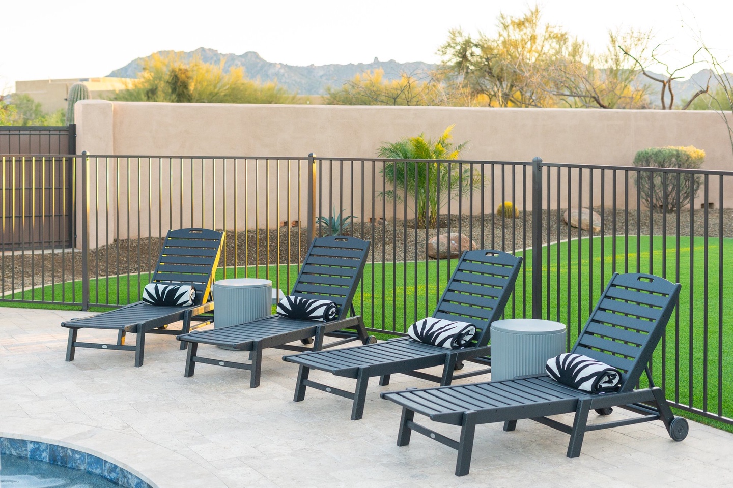 Pool-side loungers