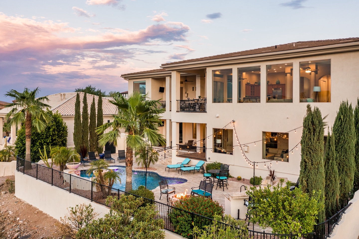 Multiple patios to admire the Arizona mountains