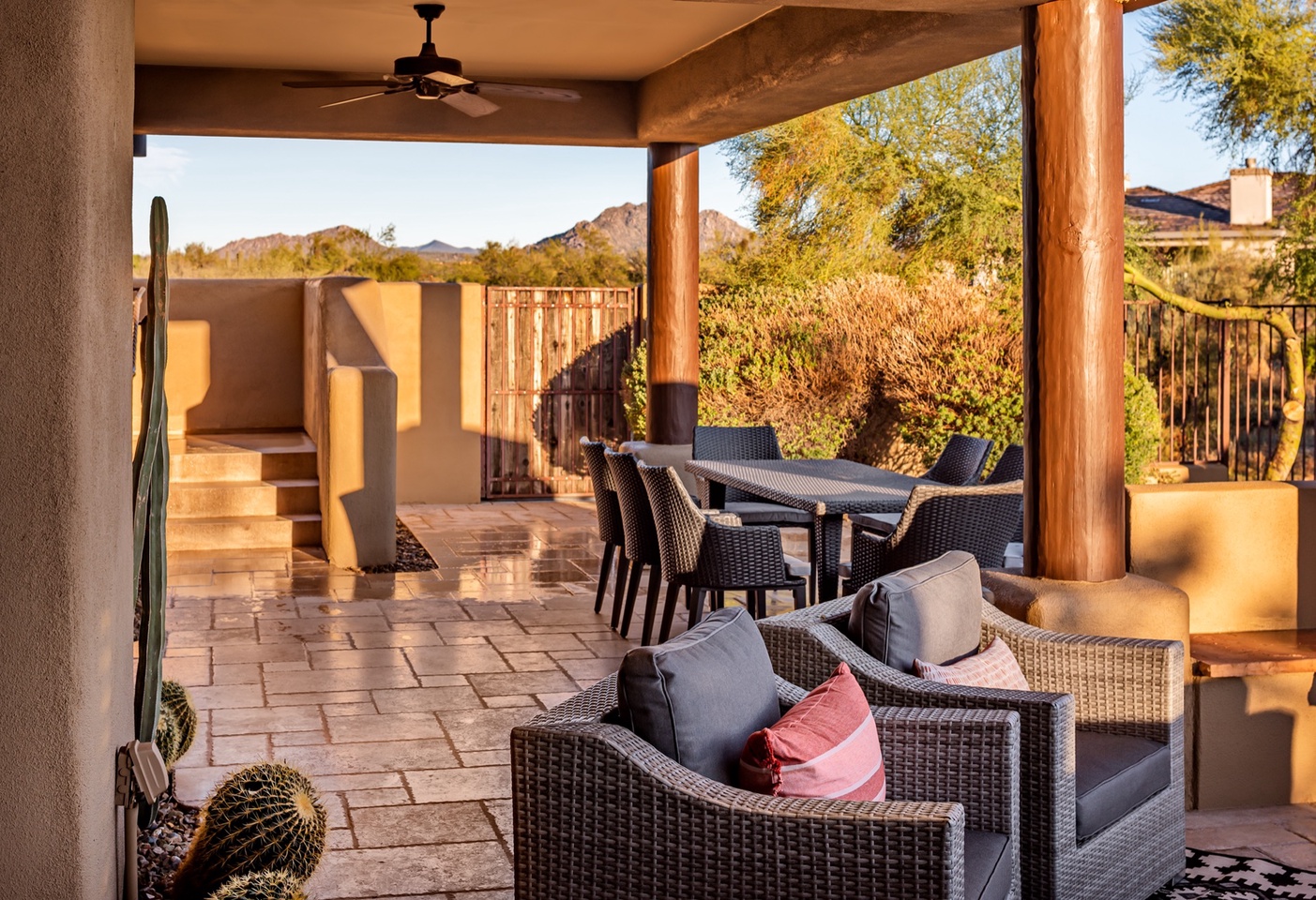 Outdoor dining area