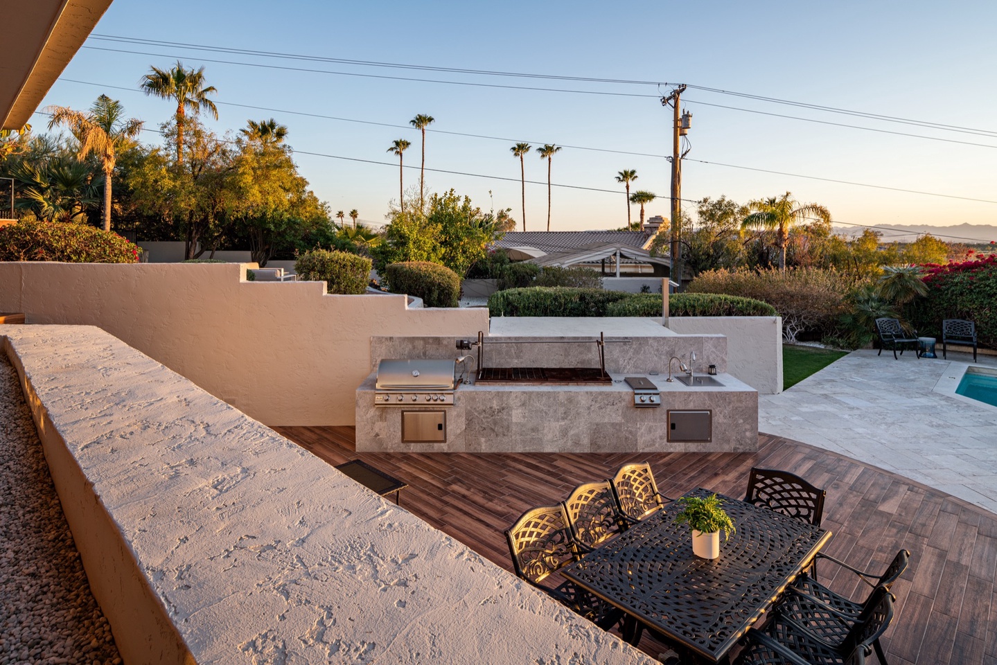 Outdoor BBQ station