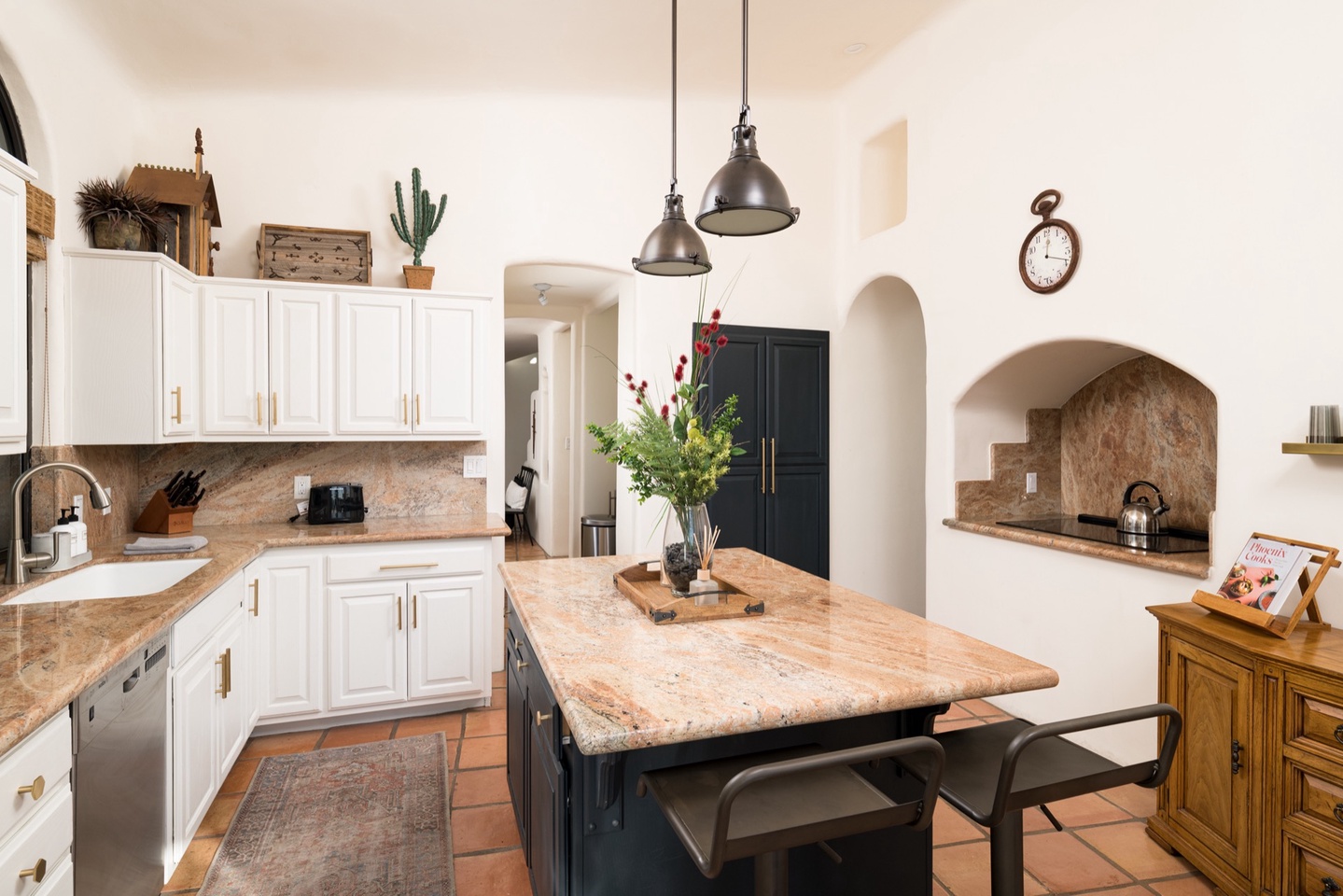 Fully stocked kitchen