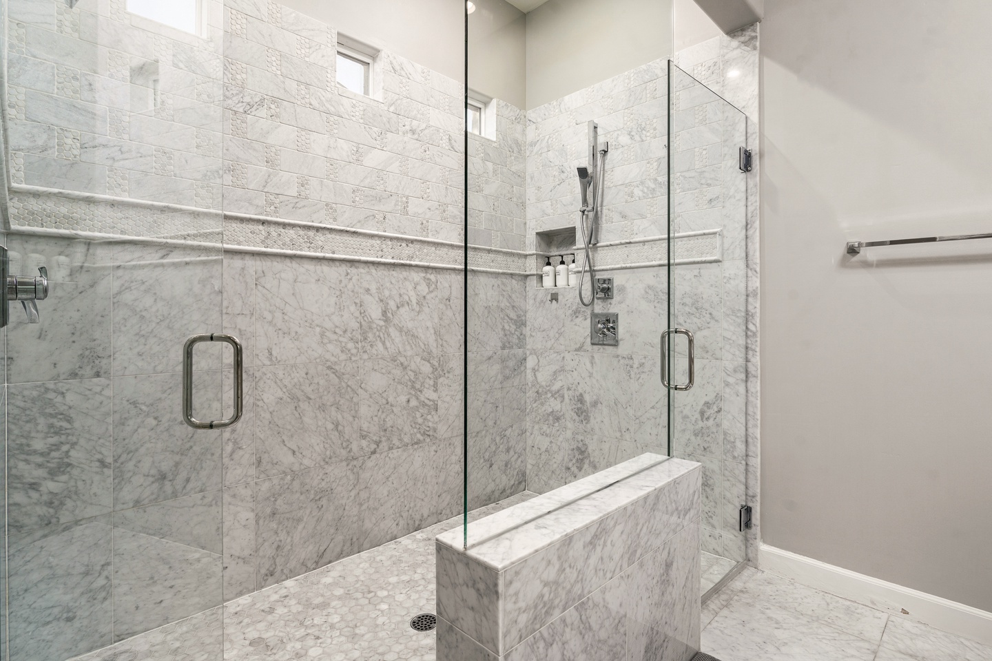 Master (lower level) Walk in Shower