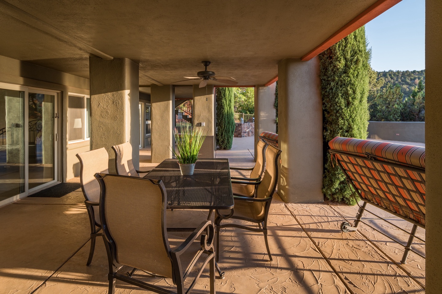 Outdoor dining table