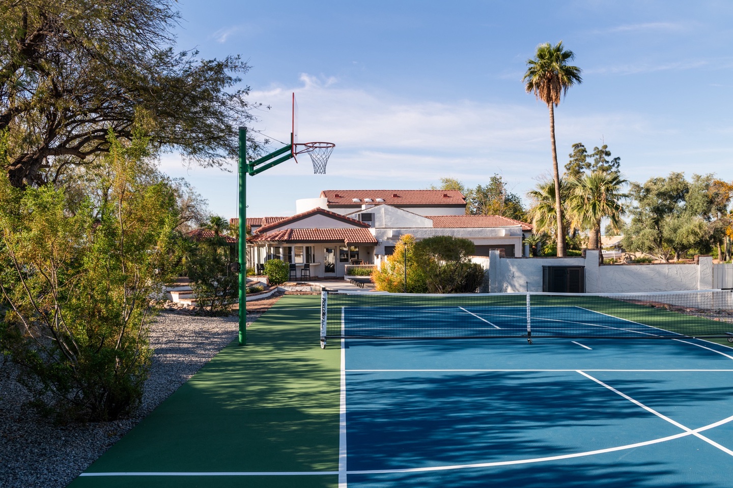 Pickle ball and basketball ready!