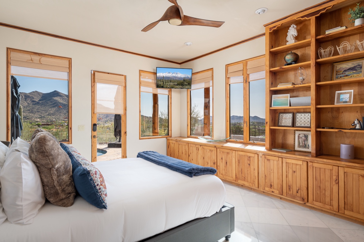 Bedroom 2 - Fantastic views and wall TV