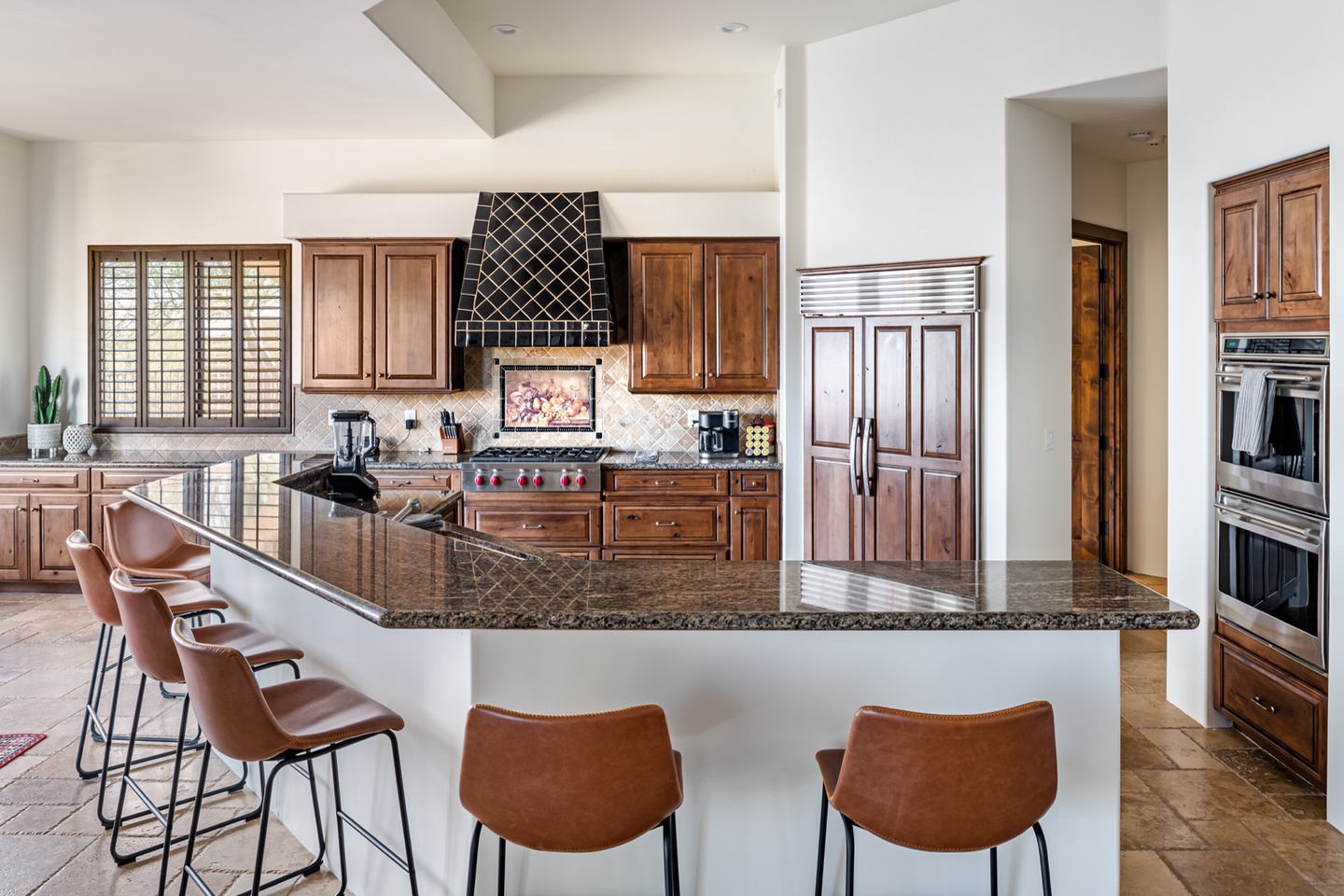 Spacious chefs kitchen