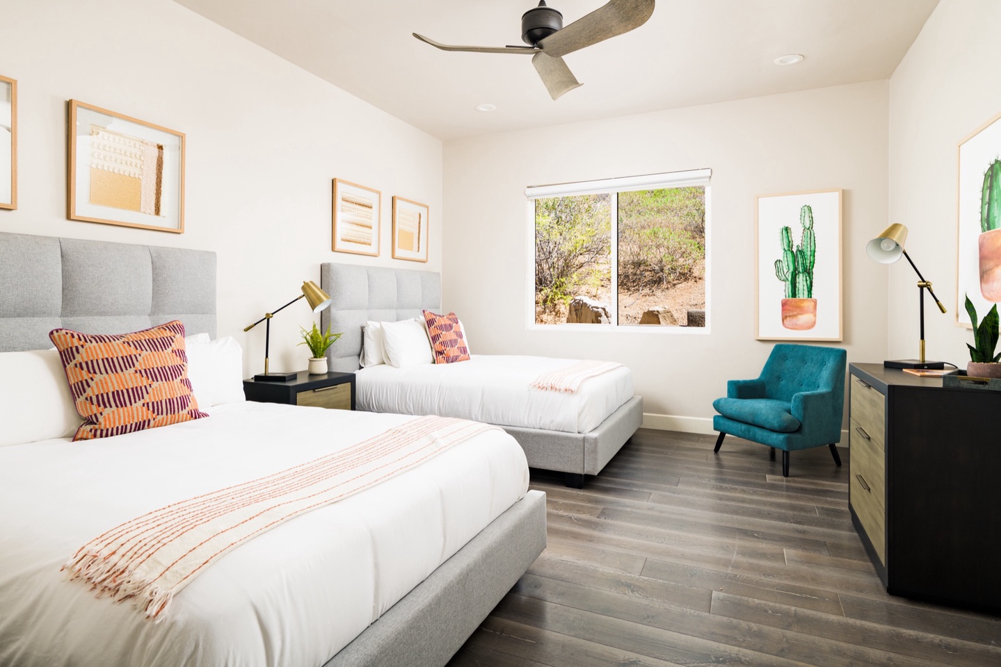 Bedroom 3 - Two Queen beds