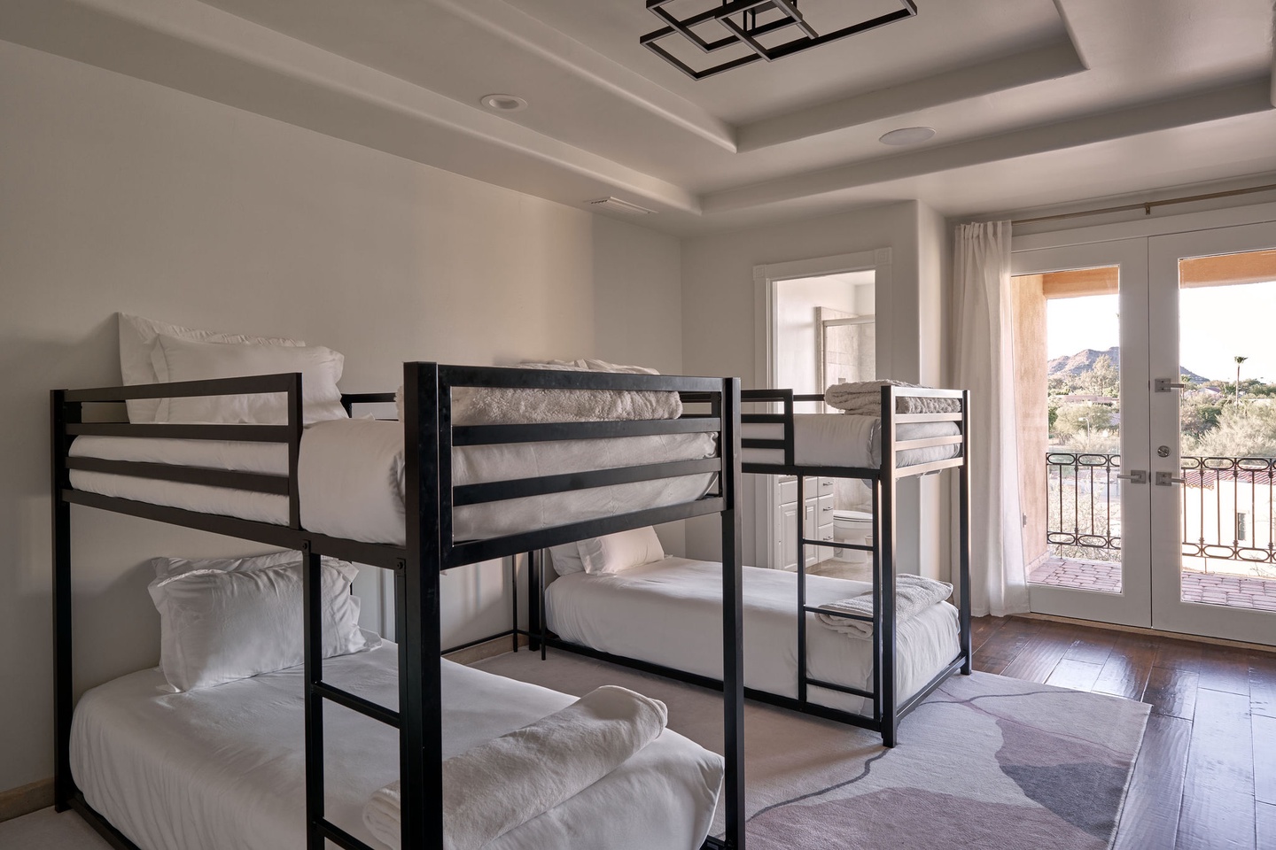 Bedroom 4 - Four Single beds