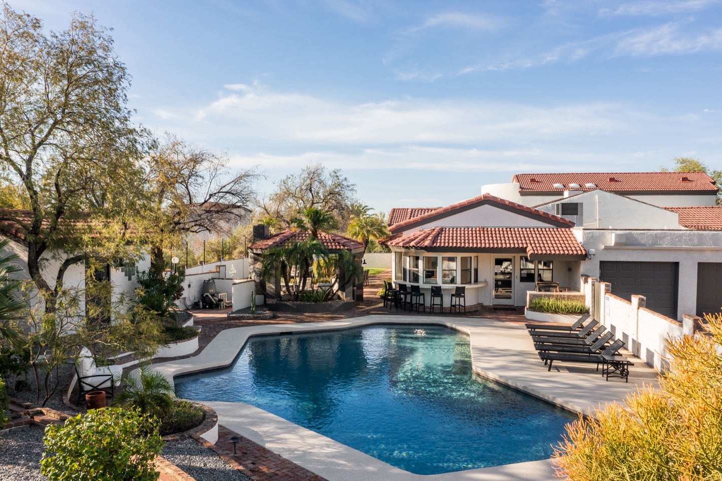 Lounge out by the large pool