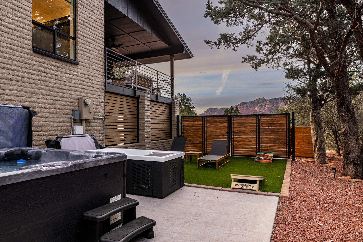 Hot tub, cold plunge, and sauna coming soon!