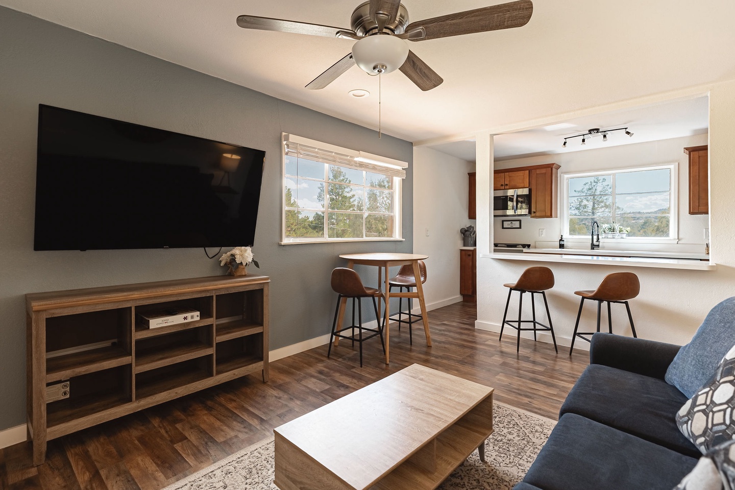 Multiple seating areas