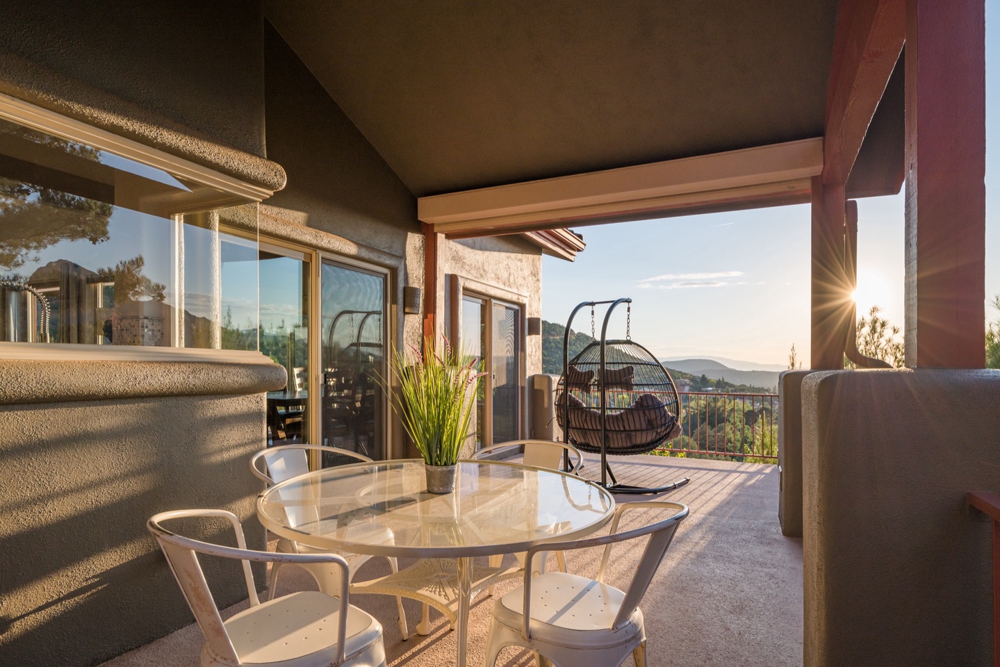 Kitchen patio with table