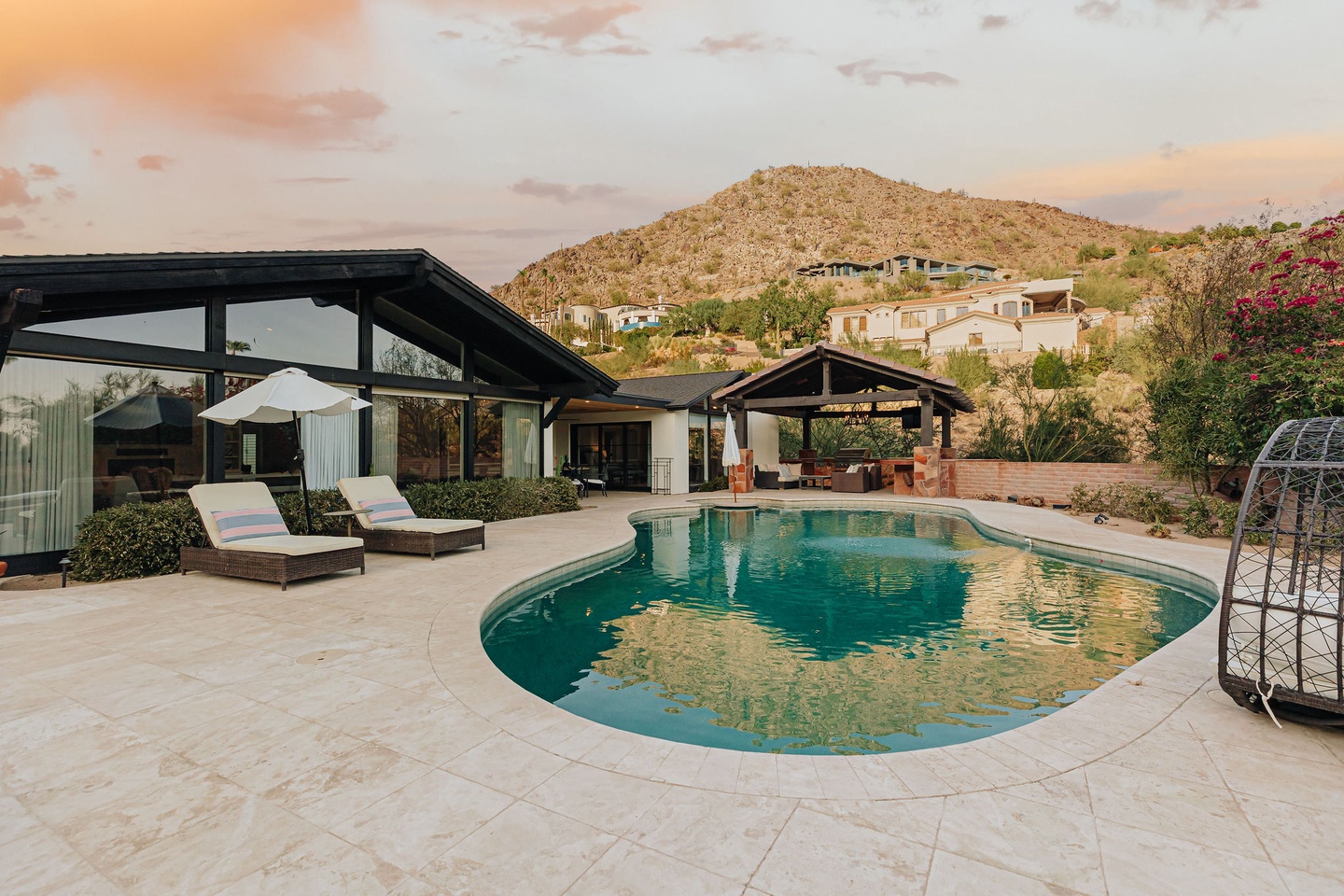 Heated* pool with plenty of pool deck