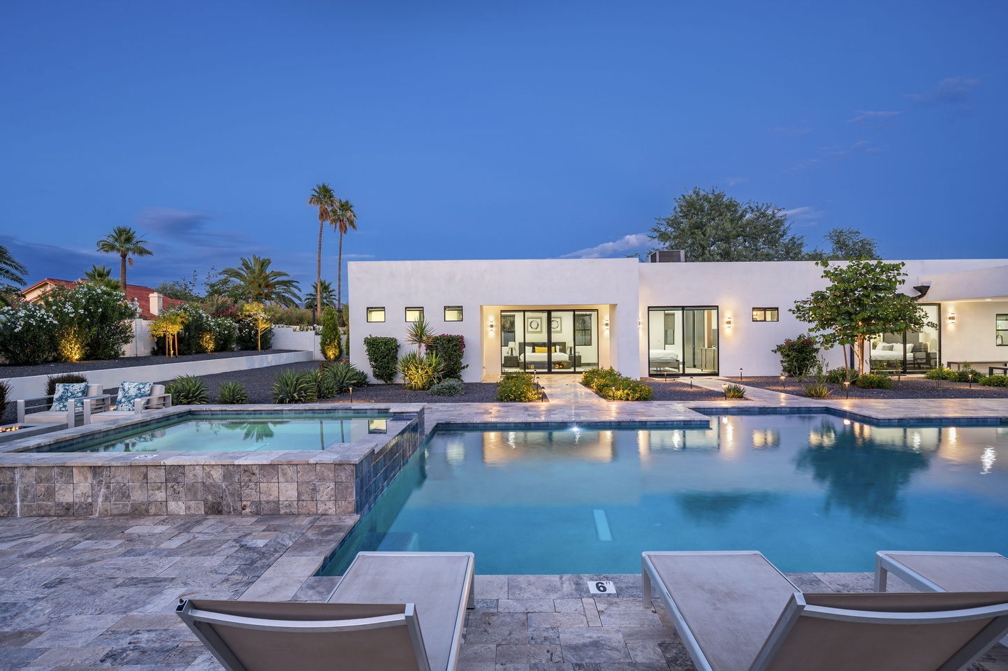 Private luxury resort setting