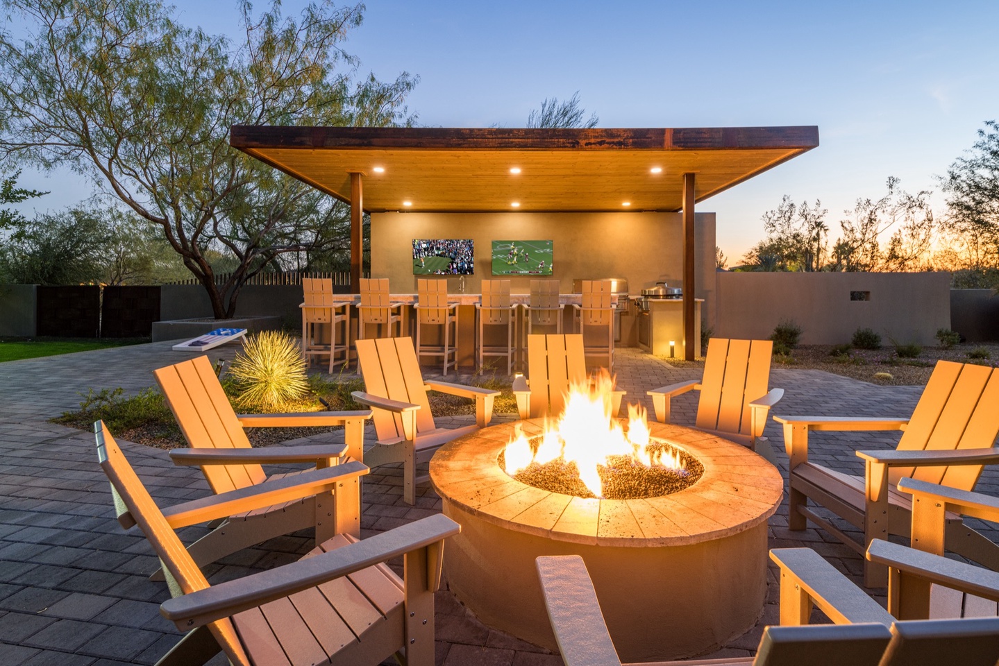 Take advantage of the multiple fire pits around the home