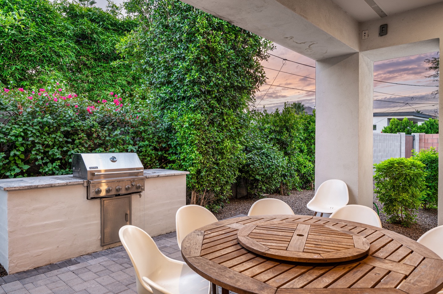 Covered Patio with Grill & Dining