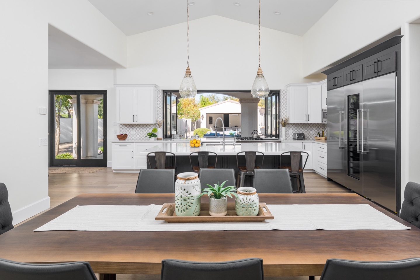 Dining table to enjoy meals