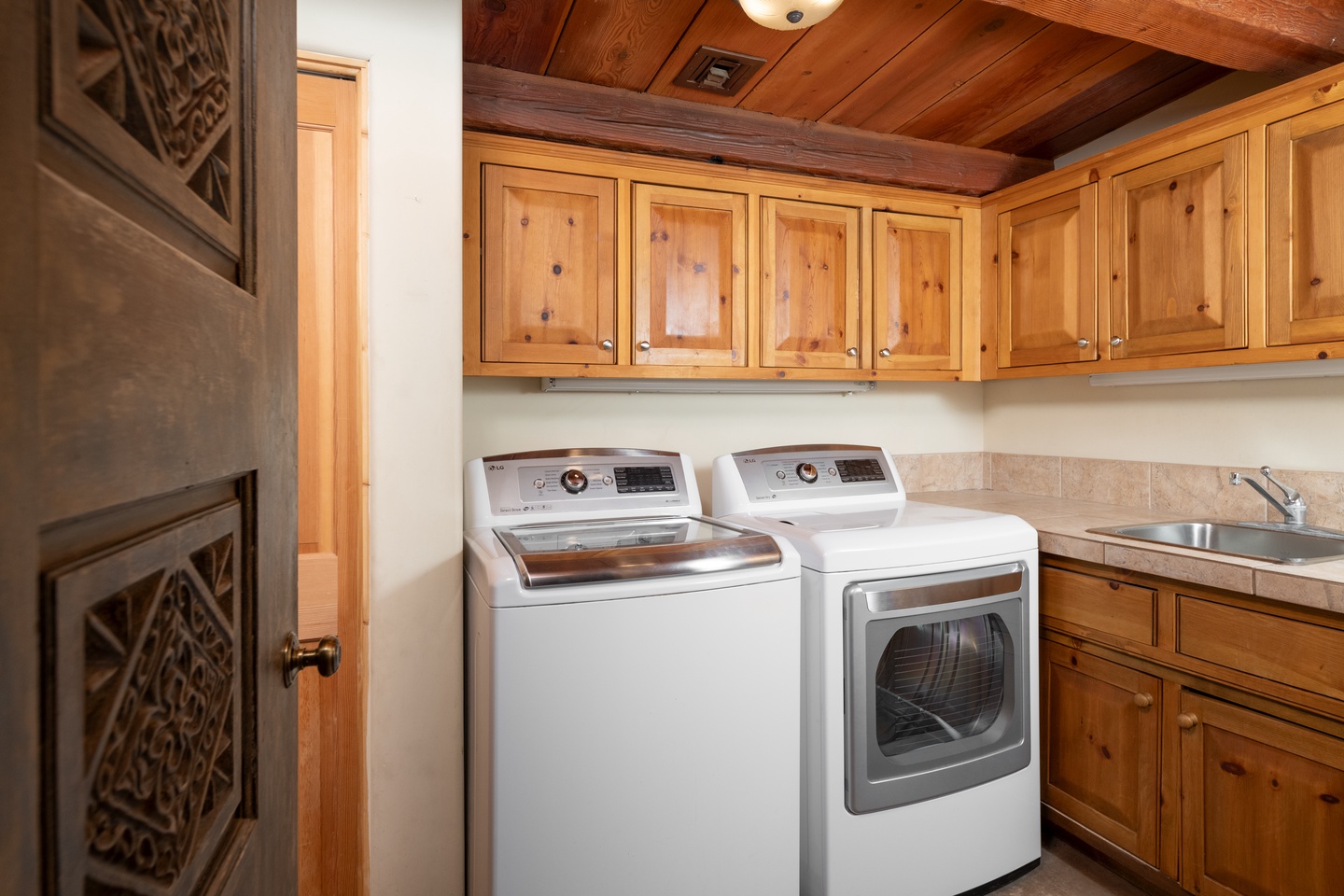 Laundry room in main house