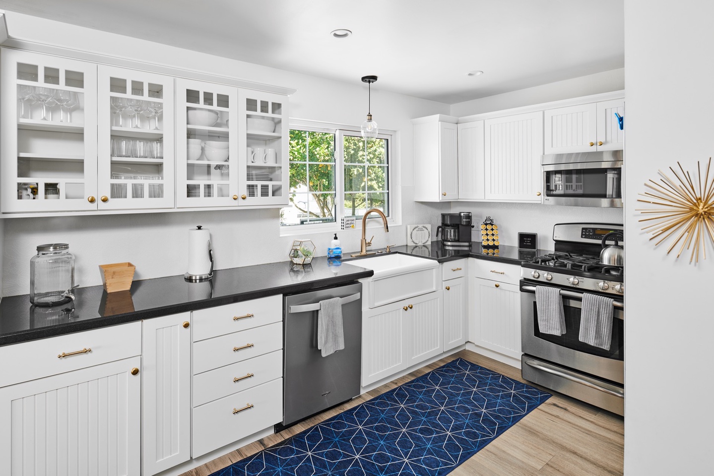 Fully stocked kitchen