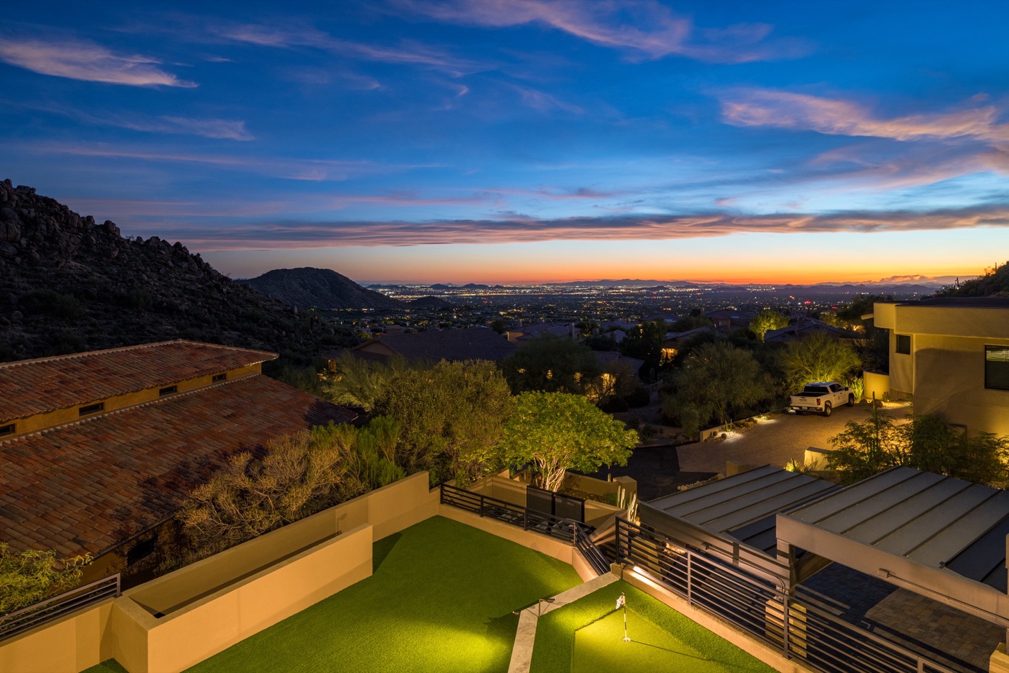 Views from the master bedroom balcony