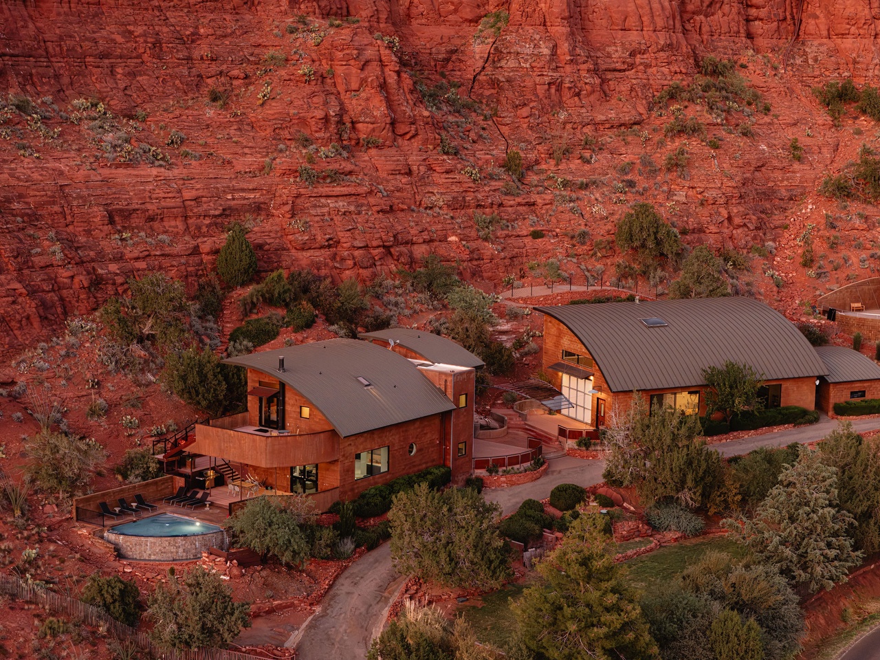 Nestled within the Red Rocks