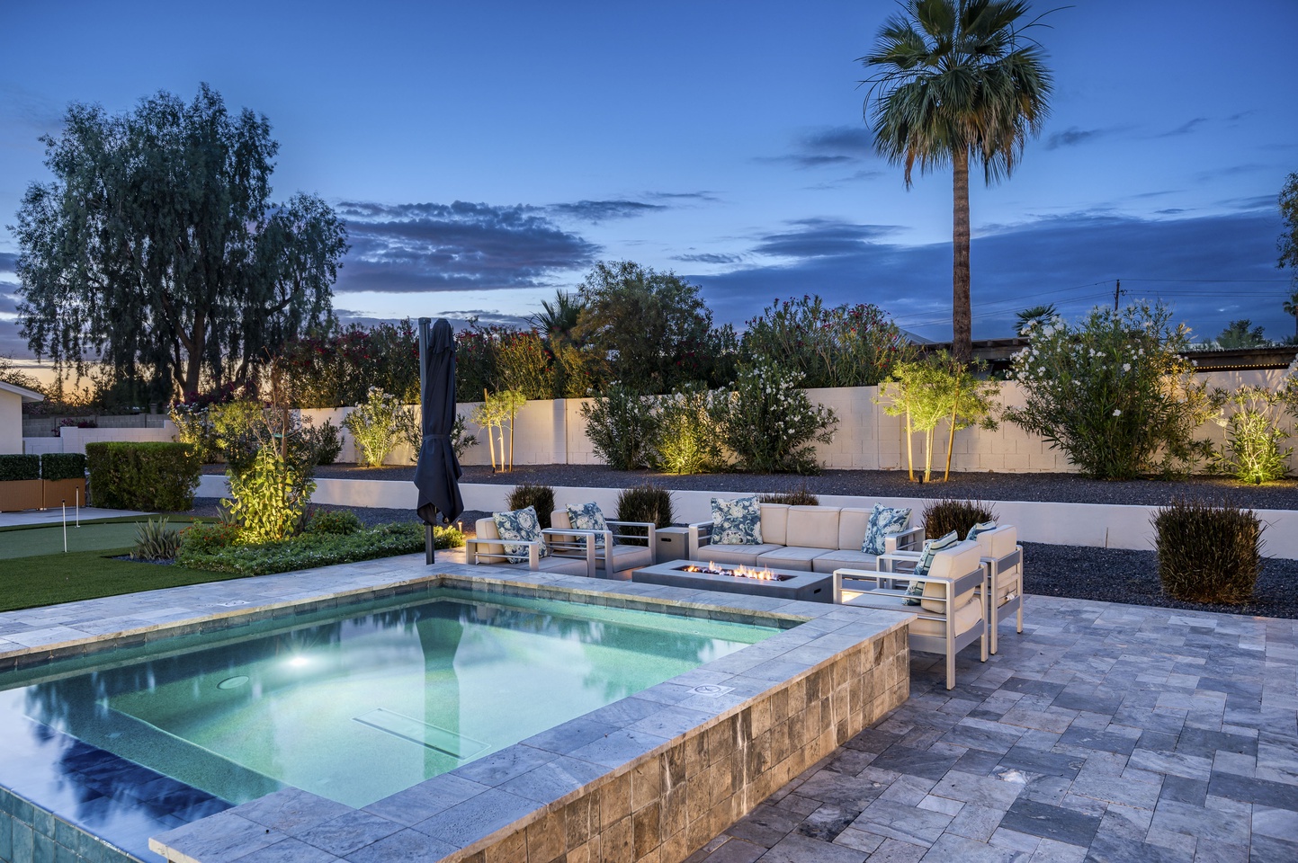 Take a dip in the hot tub!