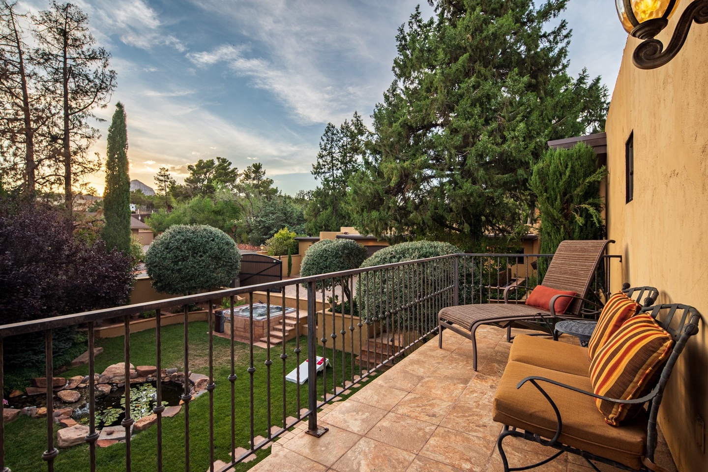 Catch those famous AZ sunsets from the patio